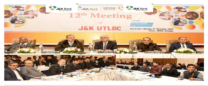 12th MEETING OF J&K UTLBC- 04.12.2023